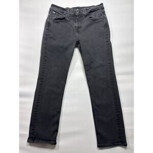 7 For All Mankind Men's The Straight Leg Faded Black Denim Jeans - Size 31x27.5